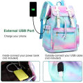 Pink Tie Dyed Cotton Canvas Women backpack